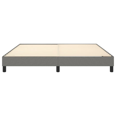 vidaXL Bed Frame without Mattress Dark Grey 180x200 cm Super King Fabric