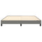 vidaXL Bed Frame without Mattress Dark Grey 180x200 cm Super King Fabric