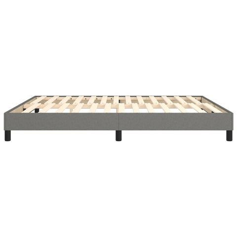 vidaXL Bed Frame without Mattress Dark Grey 180x200 cm Super King Fabric