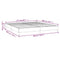 vidaXL Bed Frame without Mattress Dark Grey 180x200 cm Super King Fabric