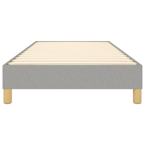 vidaXL Box Spring Bed Frame Light Grey 90x200 cm Fabric
