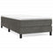 vidaXL Bed Frame without Mattress Dark Grey 90x200 cm Velvet