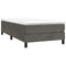 vidaXL Bed Frame without Mattress Dark Grey 90x200 cm Velvet
