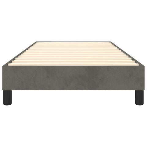 vidaXL Bed Frame without Mattress Dark Grey 90x200 cm Velvet