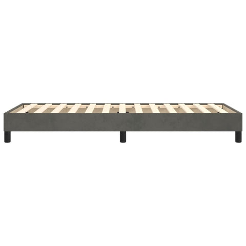 vidaXL Bed Frame without Mattress Dark Grey 90x200 cm Velvet