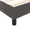 vidaXL Bed Frame without Mattress Dark Grey 90x200 cm Velvet