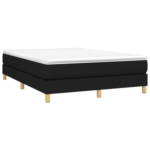 vidaXL Box Spring Bed Frame Black Double Fabric (UK/IE/FI/NO only)