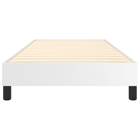 vidaXL Box Spring Bed Frame White Single Faux Leather (UK/IE/FI/NO only)