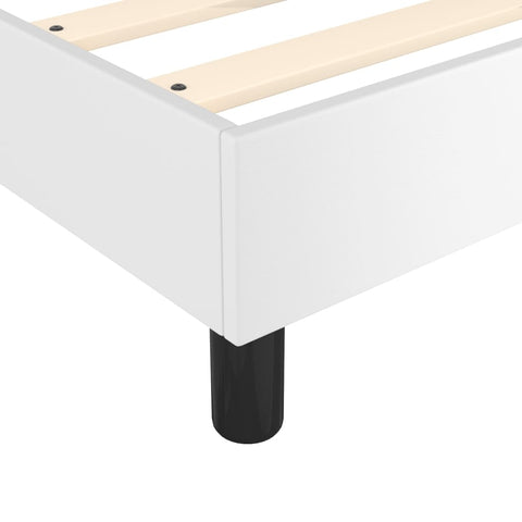 vidaXL Box Spring Bed Frame White Single Faux Leather (UK/IE/FI/NO only)