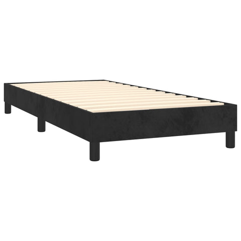 vidaXL Box Spring Bed Frame Black Single Velvet (UK/IE/FI/NO only)