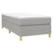 vidaXL Bed Frame without Mattress Light Grey Single Fabric (UK/IE/FI/NO only)