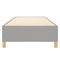 vidaXL Bed Frame without Mattress Light Grey Single Fabric (UK/IE/FI/NO only)
