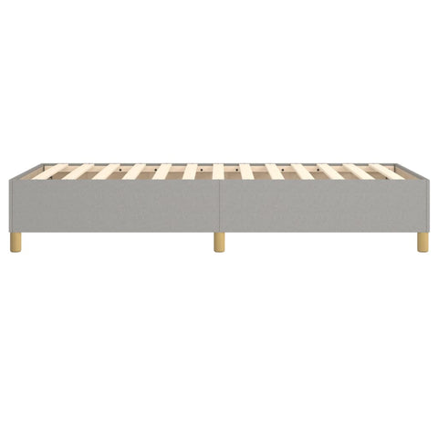 vidaXL Bed Frame without Mattress Light Grey Single Fabric (UK/IE/FI/NO only)