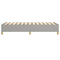 vidaXL Bed Frame without Mattress Light Grey Single Fabric (UK/IE/FI/NO only)