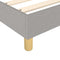 vidaXL Bed Frame without Mattress Light Grey Single Fabric (UK/IE/FI/NO only)