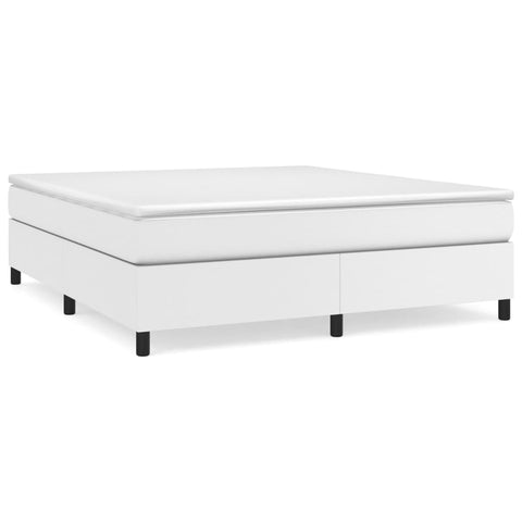 vidaXL Bed Frame without Mattress White Super King Faux Leather (UK/IE/FI/NO only)