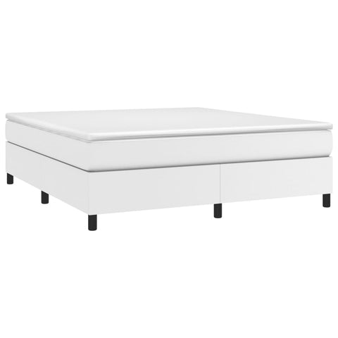 vidaXL Bed Frame without Mattress White Super King Faux Leather (UK/IE/FI/NO only)