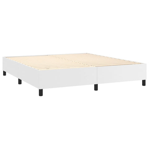 vidaXL Bed Frame without Mattress White Super King Faux Leather (UK/IE/FI/NO only)