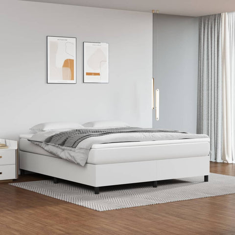 vidaXL Bed Frame without Mattress White Super King Faux Leather (UK/IE/FI/NO only)