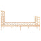 vidaXL Bed Frame without Mattress 160x200 cm Solid Wood