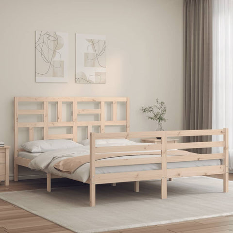 vidaXL Bed Frame without Mattress 160x200 cm Solid Wood