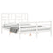 vidaXL Bed Frame without Mattress White 160x200 cm Solid Wood