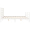 vidaXL Bed Frame without Mattress White 160x200 cm Solid Wood