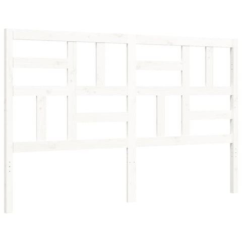 vidaXL Bed Frame without Mattress White 160x200 cm Solid Wood