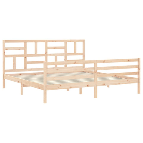 vidaXL Bed Frame without Mattress Super King Size Solid Wood