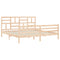 vidaXL Bed Frame without Mattress Super King Size Solid Wood