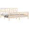 vidaXL Bed Frame without Mattress Super King Size Solid Wood