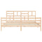 vidaXL Bed Frame without Mattress Super King Size Solid Wood