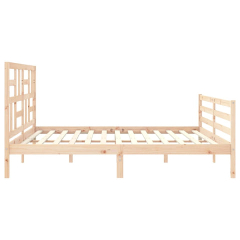 vidaXL Bed Frame without Mattress Super King Size Solid Wood