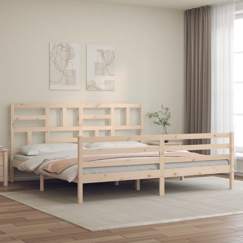 vidaXL Bed Frame without Mattress 200x200 cm Solid Wood