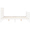 vidaXL Bed Frame without Mattress White 140x200 cm Solid Wood