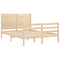 vidaXL Bed Frame without Mattress Small Double Solid Wood