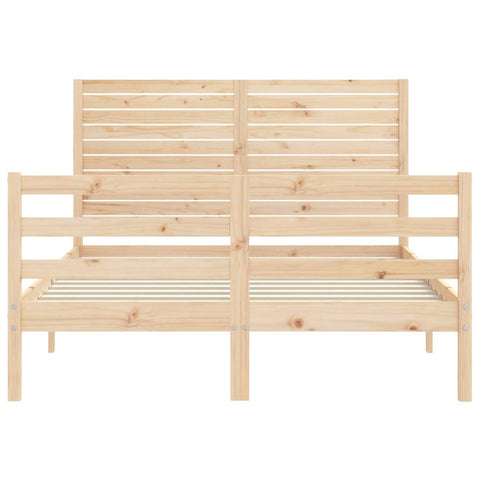 vidaXL Bed Frame without Mattress Small Double Solid Wood