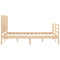 vidaXL Bed Frame without Mattress Small Double Solid Wood