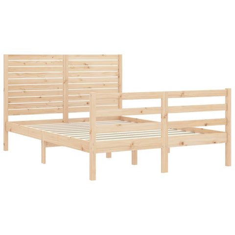 vidaXL Bed Frame without Mattress 140x190 cm Solid Wood