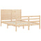 vidaXL Bed Frame without Mattress 140x190 cm Solid Wood