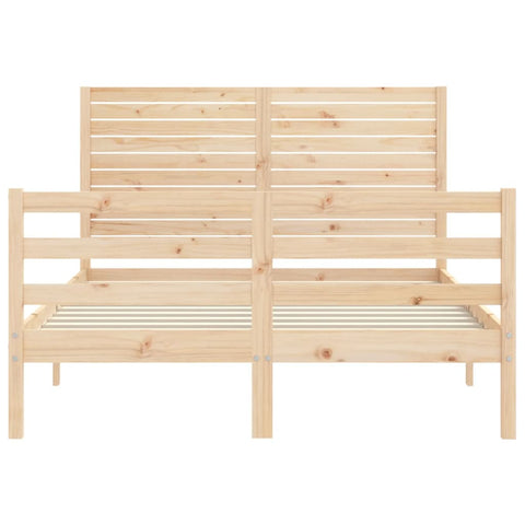 vidaXL Bed Frame without Mattress 140x190 cm Solid Wood