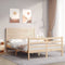 vidaXL Bed Frame without Mattress 140x190 cm Solid Wood