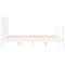 vidaXL Bed Frame without Mattress White 120x200 cm Solid Wood