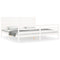 vidaXL Bed Frame without Mattress White Super King Size Solid Wood
