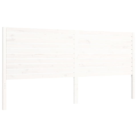vidaXL Bed Frame without Mattress White Super King Size Solid Wood