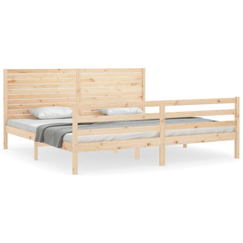 vidaXL Bed Frame without Mattress 200x200 cm Solid Wood