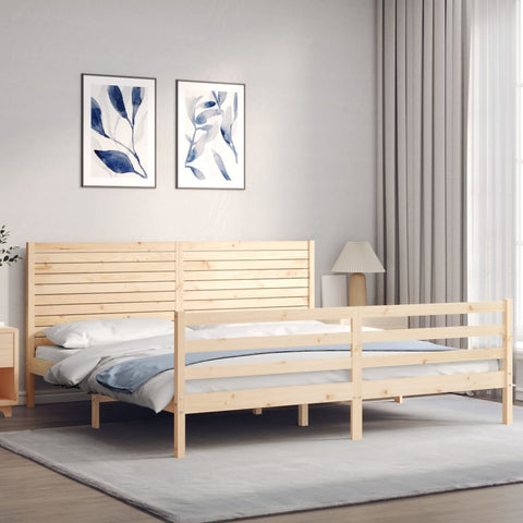 vidaXL Bed Frame without Mattress 200x200 cm Solid Wood