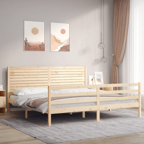 vidaXL Bed Frame without Mattress 200x200 cm Solid Wood