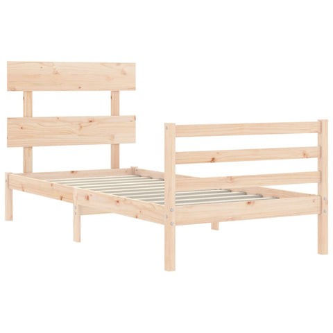 vidaXL Bed Frame without Mattress 90x200 cm Solid Wood