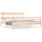 vidaXL Bed Frame without Mattress Super King Size Solid Wood